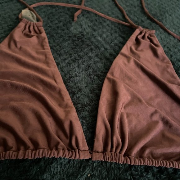 COPY - Naked Wardrobe Sun, Sand, & String 2-Piece Bikini Rich Silky Brown - Picture 5 of 7